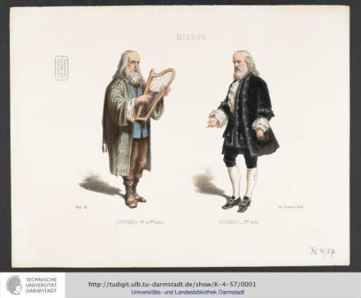 Figurine Mignon: Lothario 1., 2. und 3. Akt