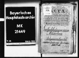 München. Luitpoldgymnasium. Religionsunterricht katholischer, protestantischer und israelitischer Gottesdienst.