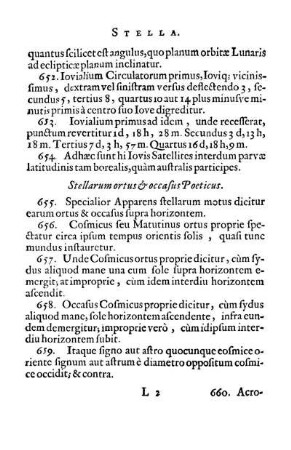Stellarum ortus & occasus Poeticus.