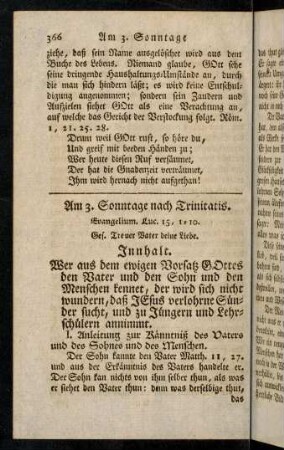 366-375, Am 3. Sonntage nach Trinitatis.