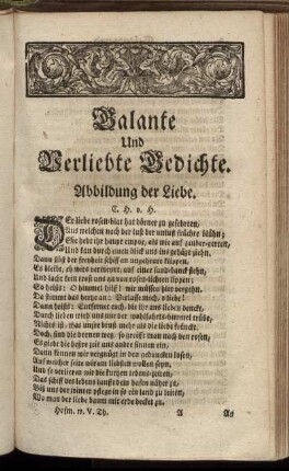 Galante und Verliebte Gedichte.
