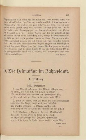 D. Die Heimatflur im Jahreslaufe