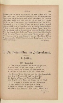 D. Die Heimatflur im Jahreslaufe