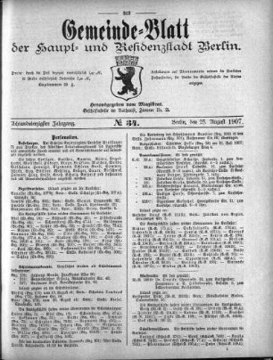1907,34: No. 34, 25. August 1907