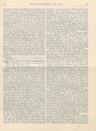393-396 [Rezension] Jacoby, Hermann, Neutestamentliche Ethik