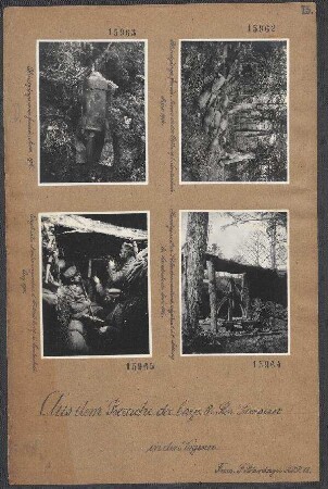Eingebautes Maschinengewehr in der Mättlestellung bei Landersbach