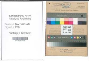 Entnazifizierung Bernhard Nachtigall , geb. 30.09.1915 (Verwaltungsangestellter)