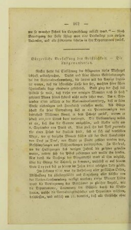 Buergerliche Verfassung der Geistlichkeit. - Die Ausgewanderten
