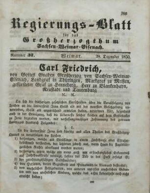 Nr. 37 : 28. Dezember 1850