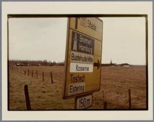 Straßenschild, Buxtehude