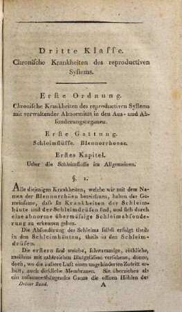 Über die Erkenntniß und Cur der chronischen Krankheiten des menschlichen Organismus. 3,1, Chronische Krankheiten des reproductiven Systems