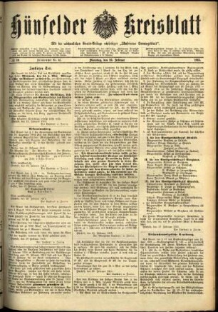 Ausgabe vom Dienstag, den 23. Februar 1915.
