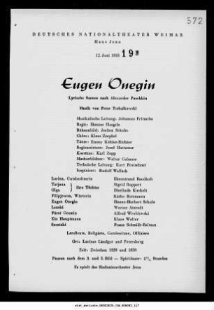 Eugen Onegin