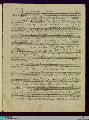 Missa solemnis : in IV vocibus, IIbus violinis, II clarinettis ex B, II cornibus ex F et Eb, II clarinis ex C, II tympanis ex C.G., viola et organo cum violone