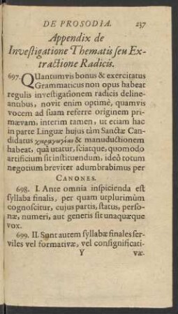 Appendix de Investigatione Thematis seu Extractione Radicis
