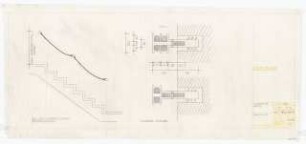 Wohnhaus F. Haas, Karlsruhe Ausführungsplanung: Handlauf Treppe: Ansicht 1:10, Details 1:1