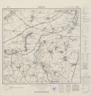 4862 (alte Nr.: 2822) Kroitsch, Meßtischblatt (4cm - Karte)