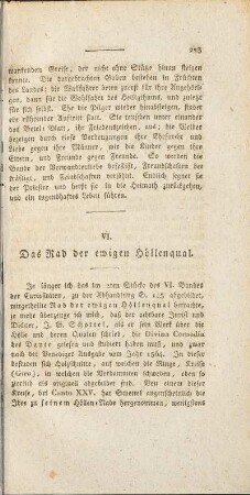 VI. Das Rad der ewigen Höllenqual