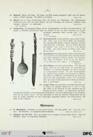 Miniaturen (Nr. 370-404)