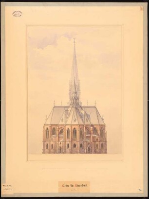 Evangelische Kirche, Hamburg-Eimsbüttel: Rückansicht