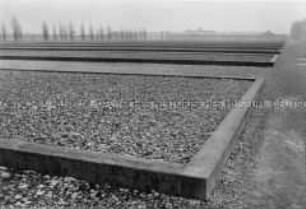 Standorte der früheren Baracken in der KZ-Gedenkstätte Dachau