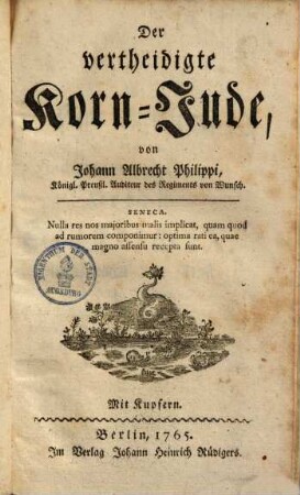 Der vertheidigte Korn-Jude