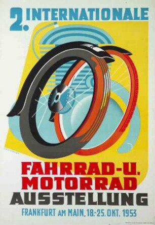 2. Internationale Fahrrad- u. Motorrad Ausstellung Frankfurt am Main, 18. - 25. Oktober 1953