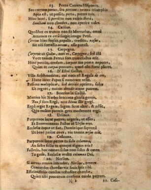 Prognostica Epigrammatica ex nomine ominosa De Cardinalibus Ad Pontificatum aspirantibus