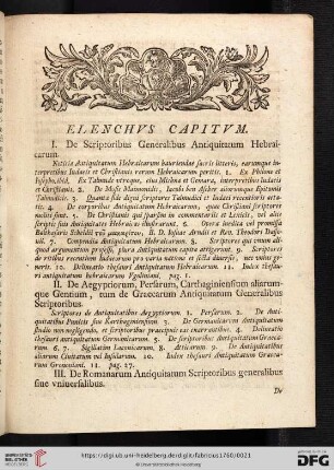 Elenchus capitum