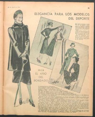 Elegancia para los modelos del deporte [Dibujos]