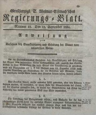 Nr. 18 : 13. September 1834