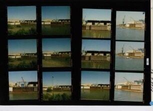 Kaimauer Außenhafen - Nordufer, Duisburg, 1991