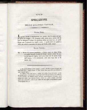 Spiegazione Delle Quattro Tavole.