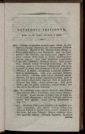 Catalogus Editionum.