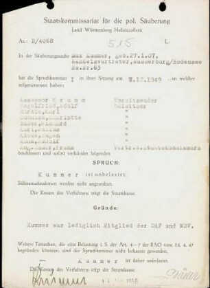 Kummer, Max