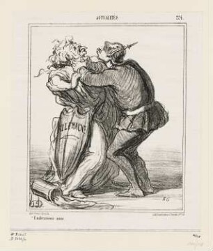 Embrassons nous, Blatt 224 der Folge „Actualités“, in: „Le Charivari“, Paris 1867