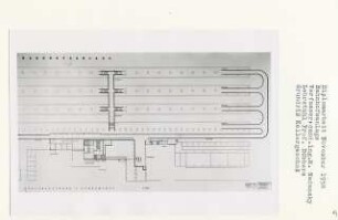 Bahnhofsanlage (Diplomarbeit bei Kurt Dübbers): Fundamente, Grundriss Kellergeschoss 1:200