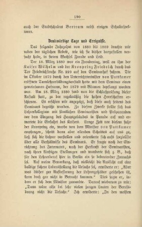 Denkwürdige Tage und Ereignisse