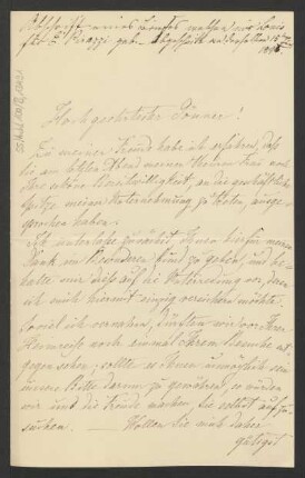 Brief an Unbekannt : 23.08.1871