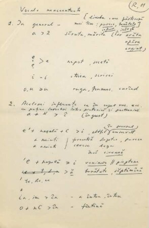 11-12, Vocale neaccentuate