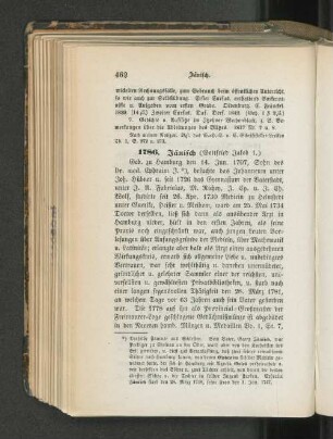1786. Jänisch (Gottfried Jakob 1.).