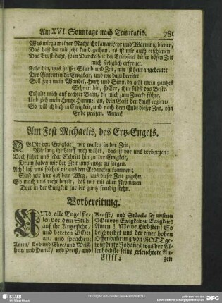 Am Fest Michaelis, des Ertz-Engels