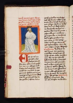 Deckfarbenminiatur: Der sechste Weise