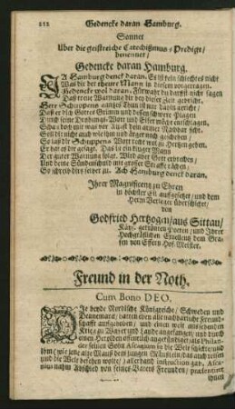 Freund in der Noth