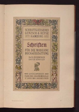 Otto Hupp-Ornamente (Aglei-Leiste)