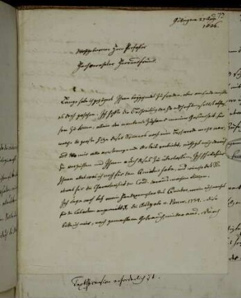 Brief von Thomas Christian Tychsen an Christian Gottlob Heyne. Göttingen, 27.8.1826