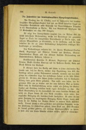 ¬Die¬ Jahresfeier des brandenburgischen Chorgesangverbandes