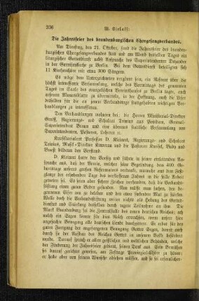 ¬Die¬ Jahresfeier des brandenburgischen Chorgesangverbandes