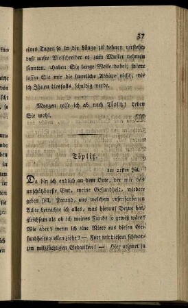 Töplitz. /den 21sten Jul.