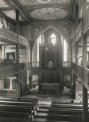 Zadel (Diera-Zehren-Zadel). Pfarrkirche (1842). Inneres nach Osten